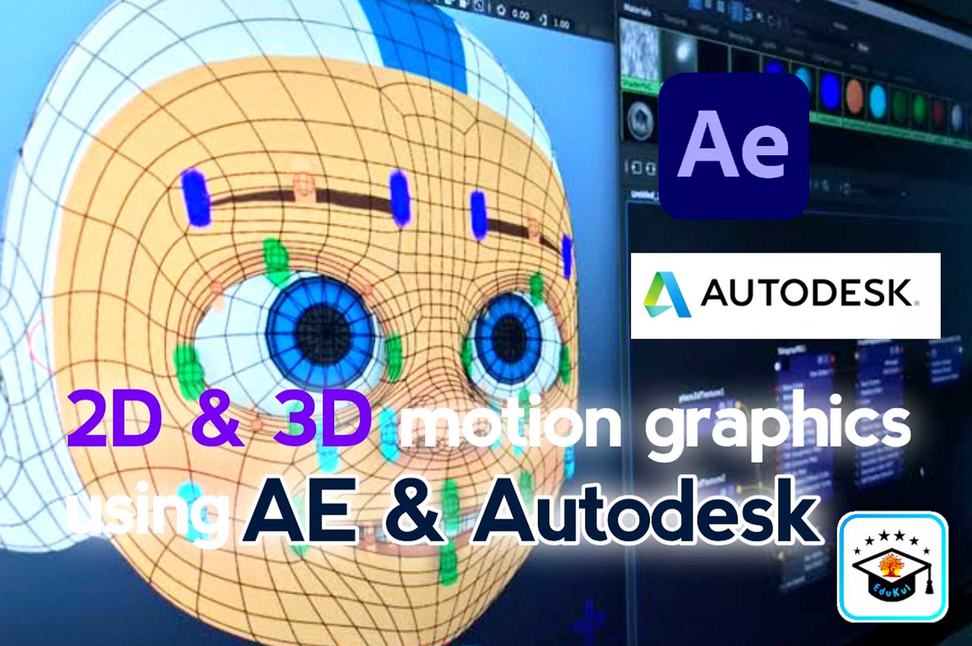 Motion Graphics 2D and 3D with After Effects and Autodesk